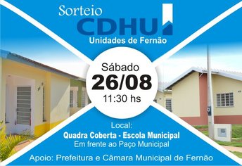 Sorteio CDHU - Unidades Fernão