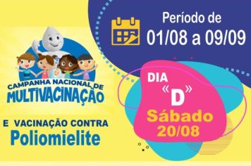 CAMPANHA NACIONAL DE MULTIVACINAÇÃO E VACINAÇÃO CONTRA POLIOMIELITE 2022