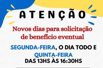 Solicitação de Beneficio Eventual - Cesta de Alimentos