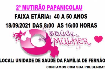 2º MUTIRÃO DE PAPANICOLAU