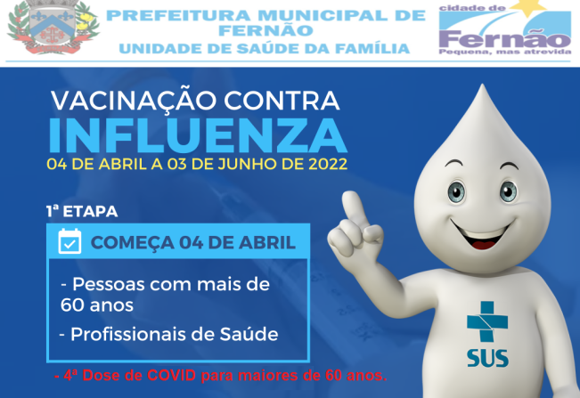 CAMPANHA DE VACINAÇÃO INFLUENZA 2022 E SAÚDE BUCAL