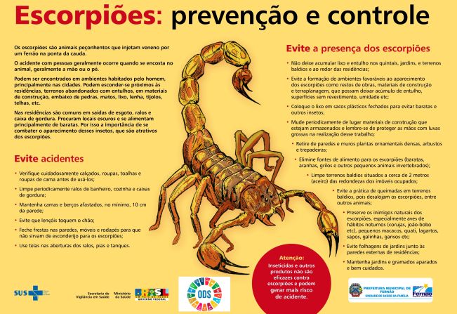 CAMPANHA DE PREVENÇÃO E CONTROLE DO ESCOPIÃO