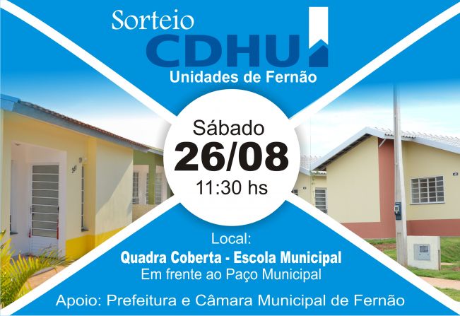 Sorteio CDHU - Unidades Fernão