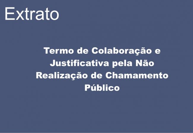 Extrato de Termo de Colaboração